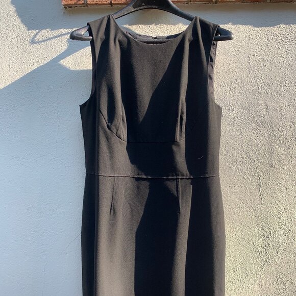 Ann Taylor Sleeveless Black Sheath Dress - Picture 1 of 3